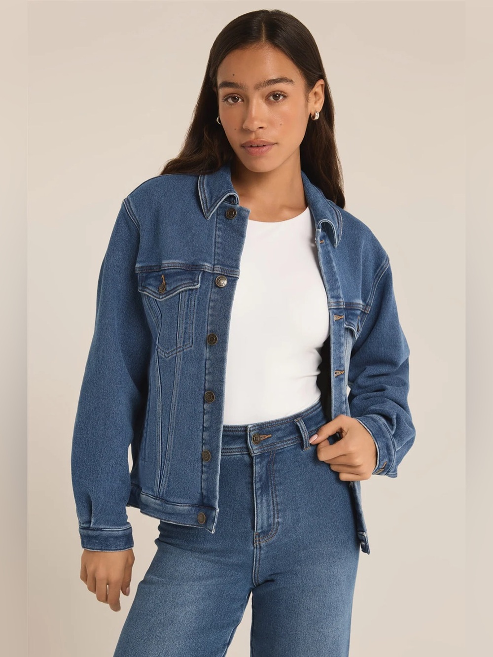 NWT Z Supply Dallas Denim Jacket in Vintage Indigo Size Small